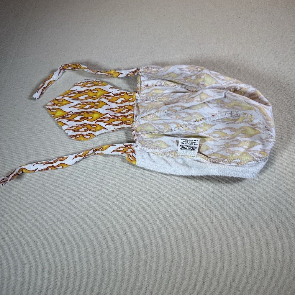 Motorcycle Helmet Liner Head Wrap Flames Biker Bagger Chopper Ape Hanger Touring - Picture 6 of 7